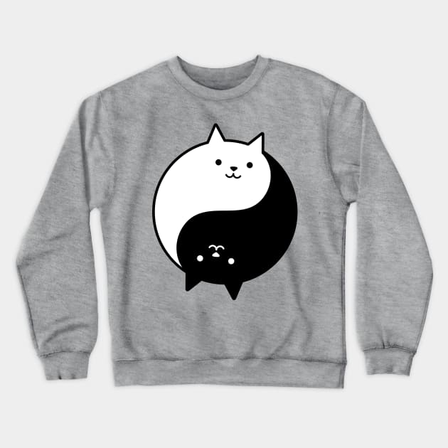 yin yang cats Crewneck Sweatshirt by mattserpieces